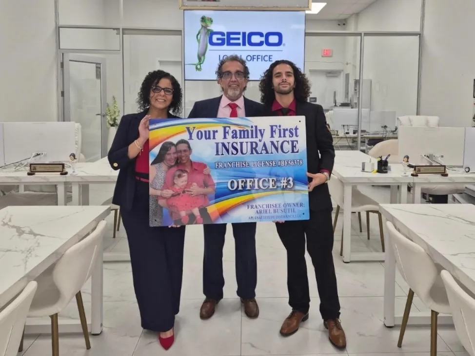 Real family and office photo for Your Family First Insurance Office #3