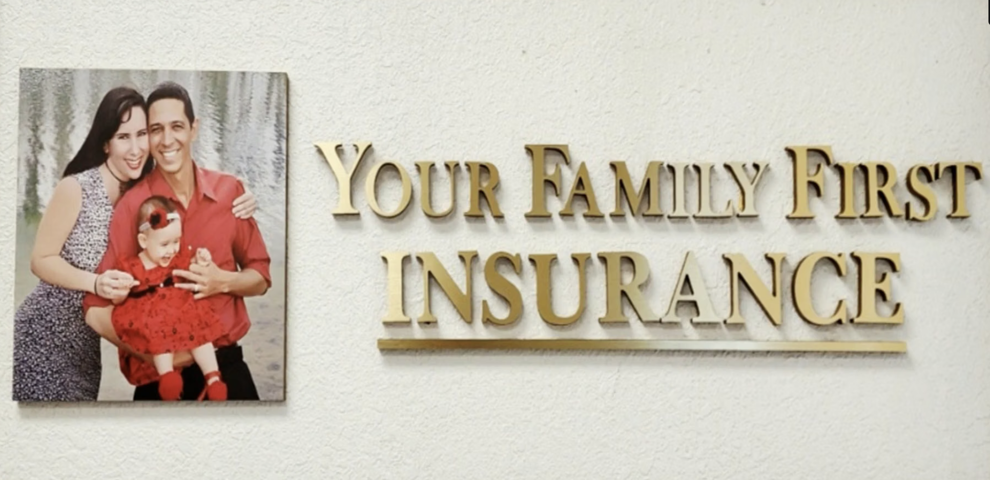 Your Family First Insurance official franchise logo and sign
